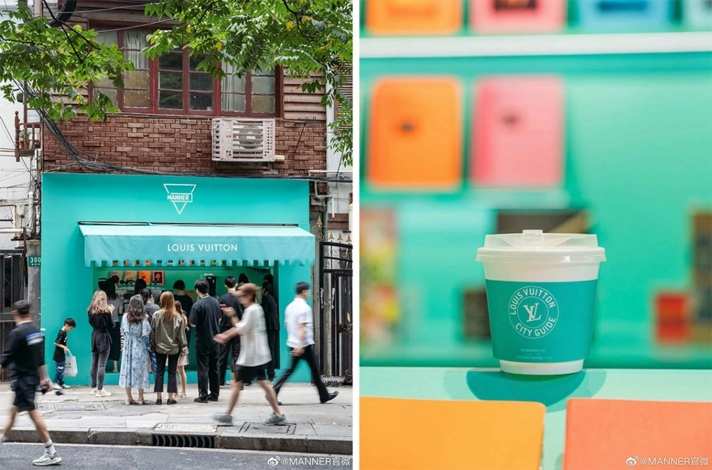 Louis Vuitton und Manner in Shanghai