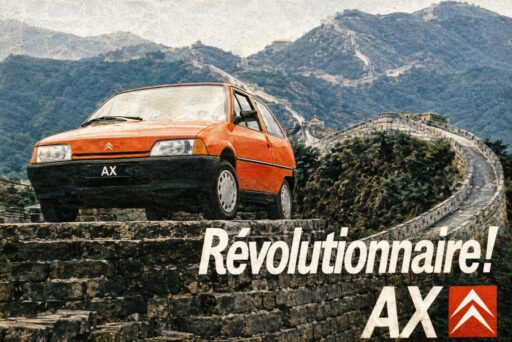 Ein Auto auf der Chinesischen Mauer Wie Citroën 1986 mit dem Modell AX Werbegeschichte schrieb