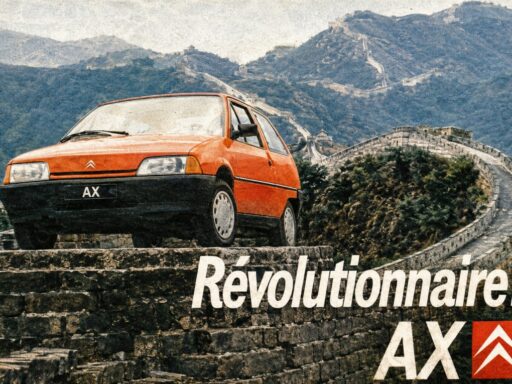 Ein Auto auf der Chinesischen Mauer Wie Citroën 1986 mit dem Modell AX Werbegeschichte schrieb